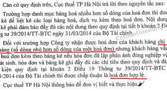 Cách viết hóa đơn kèm theo bảng kê chi tiết